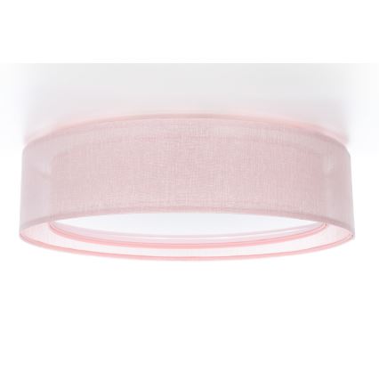 Lampa sufitowa PURO 2x E27/40W/230V, średnica 50 cm, różowa