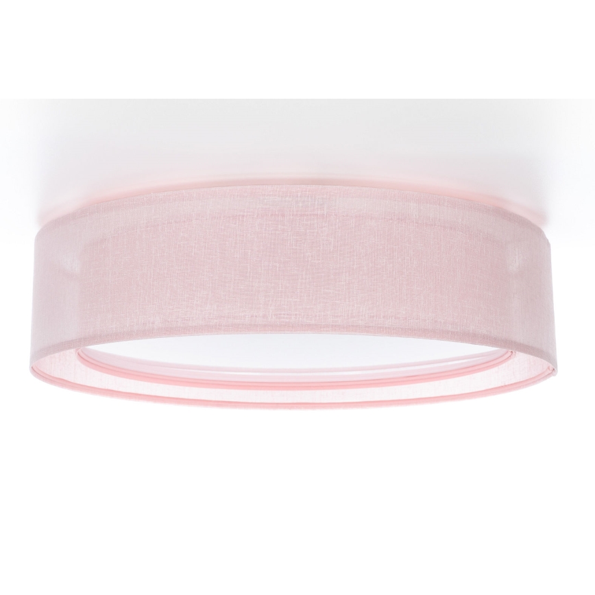 Lampa sufitowa PURO 2x E27/40W/230V, średnica 50 cm, różowa