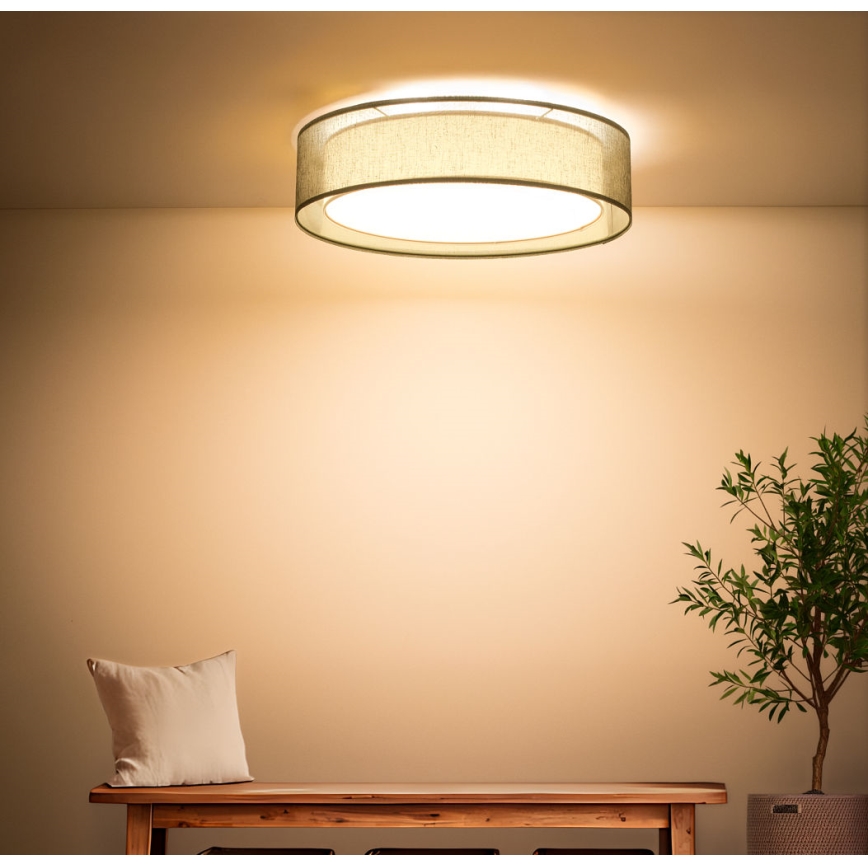 Lampa sufitowa PURO 2xE27/40W/230V śr. 50 cm zielona
