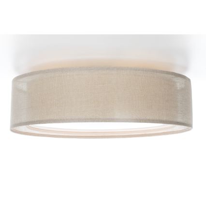 Lampa sufitowa PURO 2xE27/40W/230V śr. 60 cm beżowa