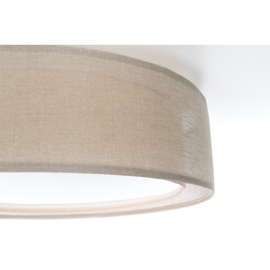 Lampa sufitowa PURO 2xE27/40W/230V śr. 60 cm beżowa