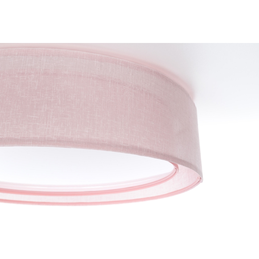 Lampa sufitowa PURO 2xE27/40W/230V średnica 60 cm różowa