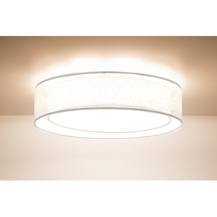 Lampa sufitowa PURO 2xE27/40W/230V Ø 60 cm biała