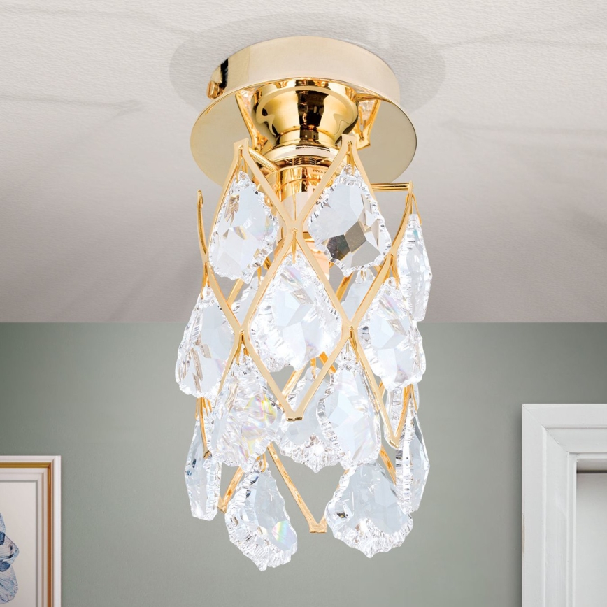 Lampa sufitowa RITA 1xG9/40W/230V Ø 9 cm złota