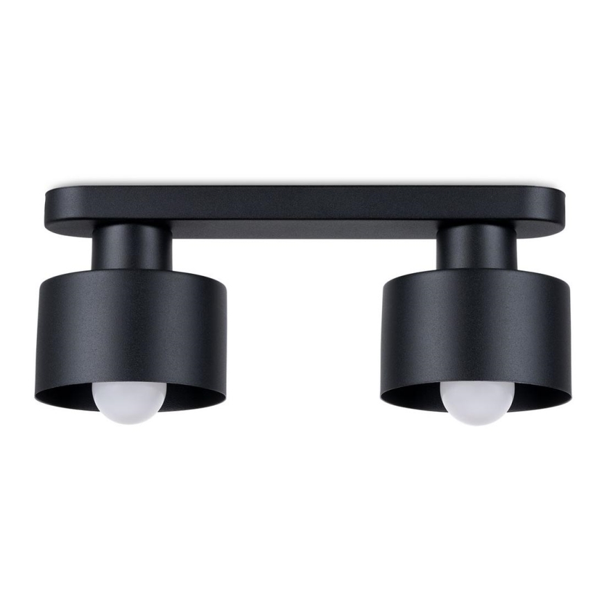 Lampa sufitowa SAVAR 2xE27/60W/230V czarna