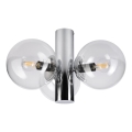 Lampa sufitowa SFERIO 3xE14/5W/230V błyszczący chrom/przezroczyste szkło