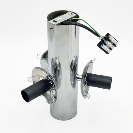 Lampa sufitowa SFERIO 3xE14/5W/230V błyszczący chrom/przezroczyste szkło
