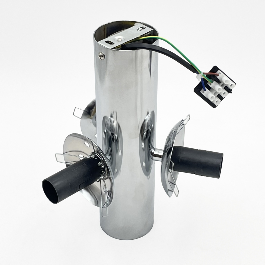 Lampa sufitowa SFERIO 3xE14/5W/230V błyszczący chrom/przezroczyste szkło