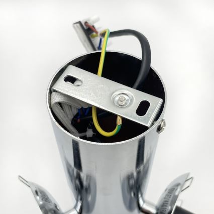 Lampa sufitowa SFERIO 3xE14/5W/230V błyszczący chrom/przezroczyste szkło