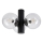 Lampa sufitowa SFERIO 3xE14/5W/230V czarna/przezroczysta