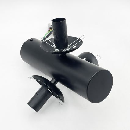 Lampa sufitowa SFERIO 3xE14/5W/230V czarna/przezroczysta