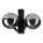 Lampa sufitowa SFERIO 3xE14/5W/230V czarna/przydymiona