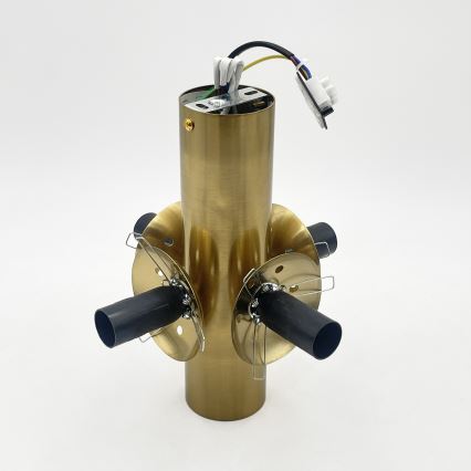 Lampa sufitowa SFERIO 4xE14/5W/230V mosiądz/dymny beż