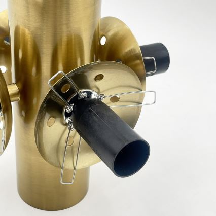 Lampa sufitowa SFERIO 4xE14/5W/230V mosiądz/dymny beż