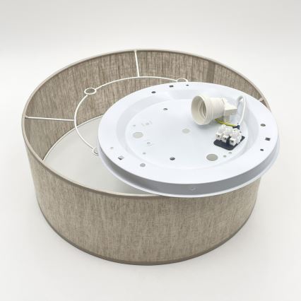Lampa sufitowa SIRJA 1xE27/15W/230V śr. 35 cm beżowa
