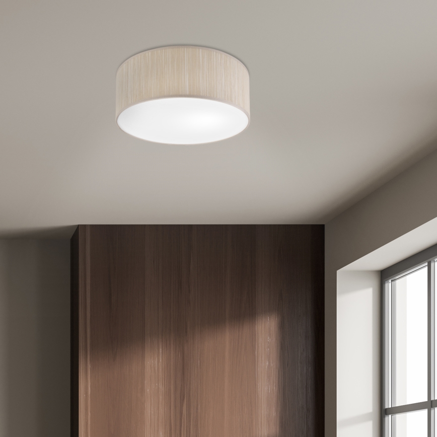 Lampa sufitowa SIRJA 1xE27/15W/230V, średnica 35 cm, beżowa