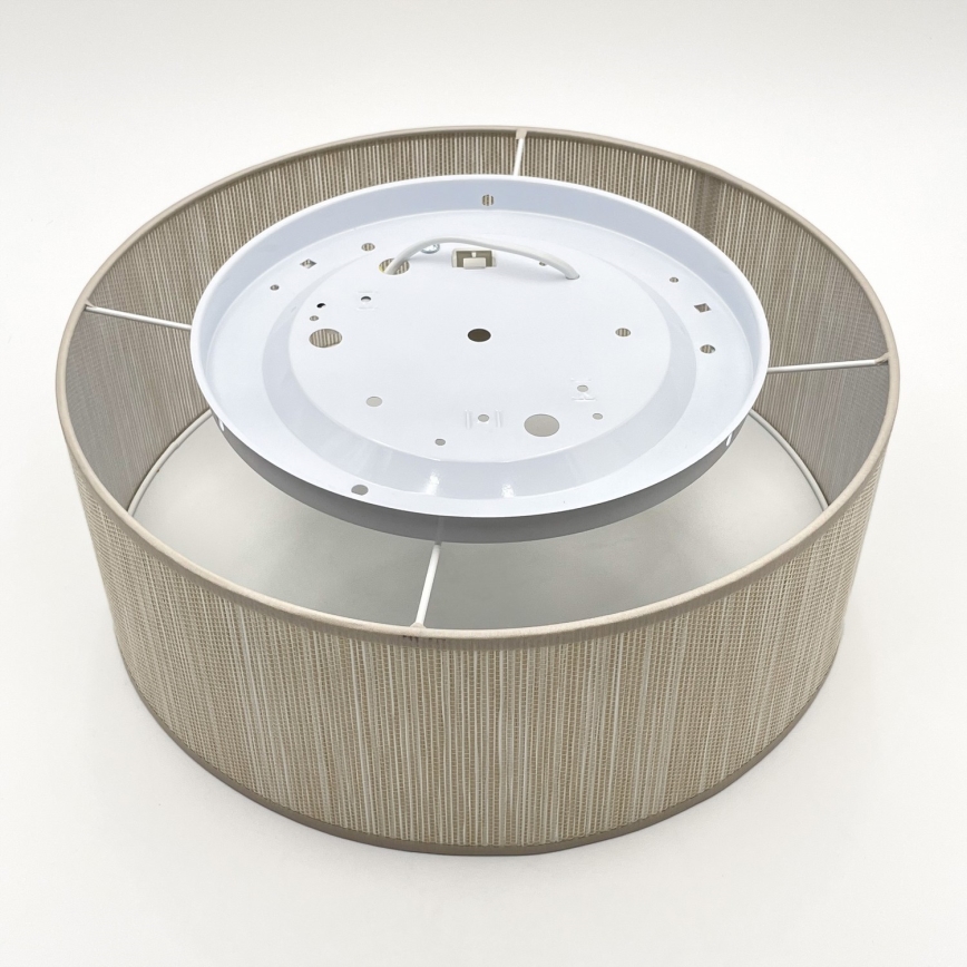 Lampa sufitowa SIRJA 1xE27/15W/230V, średnica 35 cm, beżowa