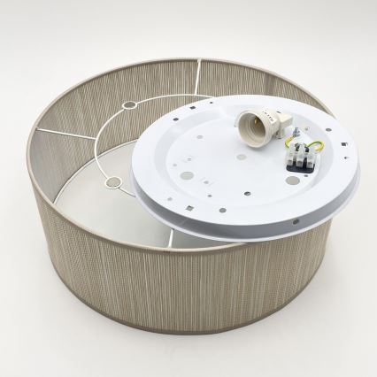 Lampa sufitowa SIRJA 1xE27/15W/230V, średnica 35 cm, beżowa