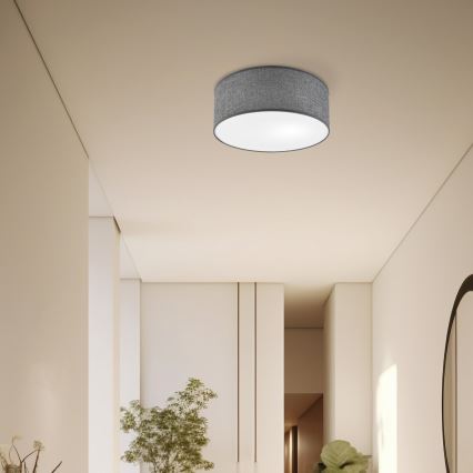 Lampa sufitowa SIRJA 1xE27/15W/230V, średnica 35 cm, szara