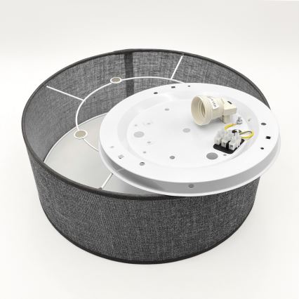 Lampa sufitowa SIRJA 1xE27/15W/230V, średnica 35 cm, szara