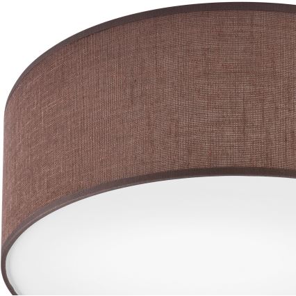 Lampa sufitowa SIRJA 1xE27/60W/230V śr. 35 cm brązowa