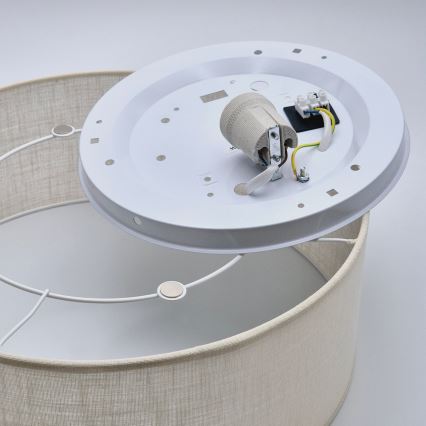 Lampa sufitowa SIRJA 1xE27/60W/230V śr. 35 cm kremowa