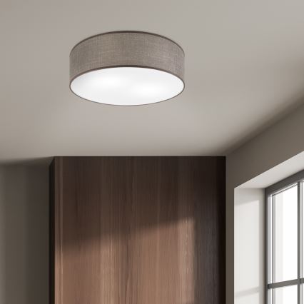 Lampa sufitowa SIRJA, 2x E27/15W/230V, średnica 45 cm, brązowa