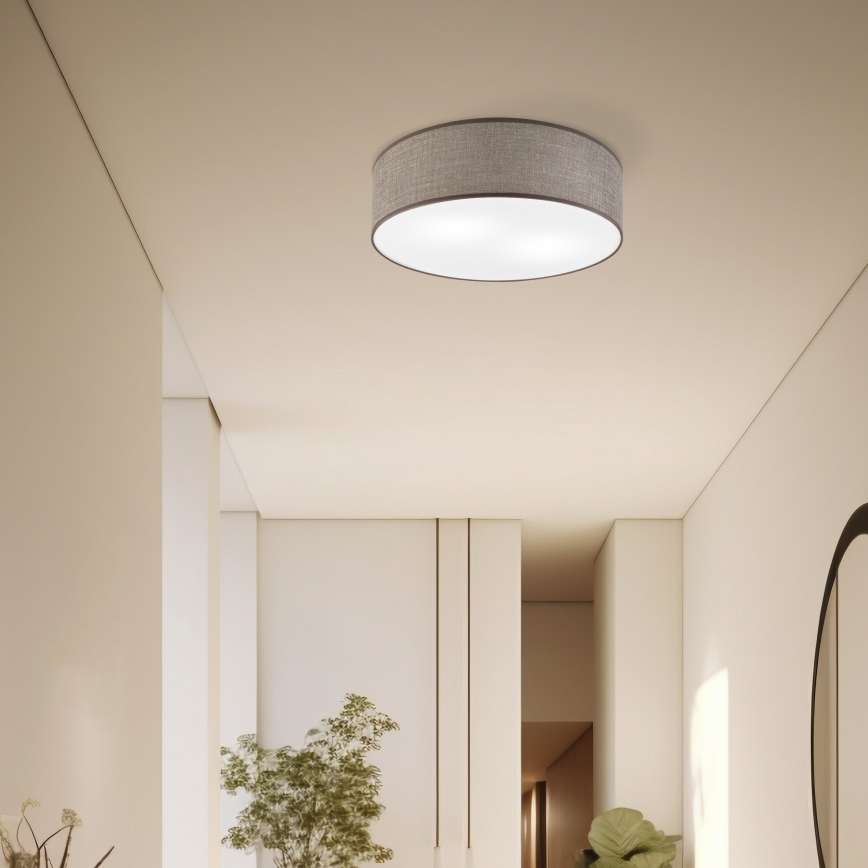 Lampa sufitowa SIRJA, 2x E27/15W/230V, średnica 45 cm, brązowa