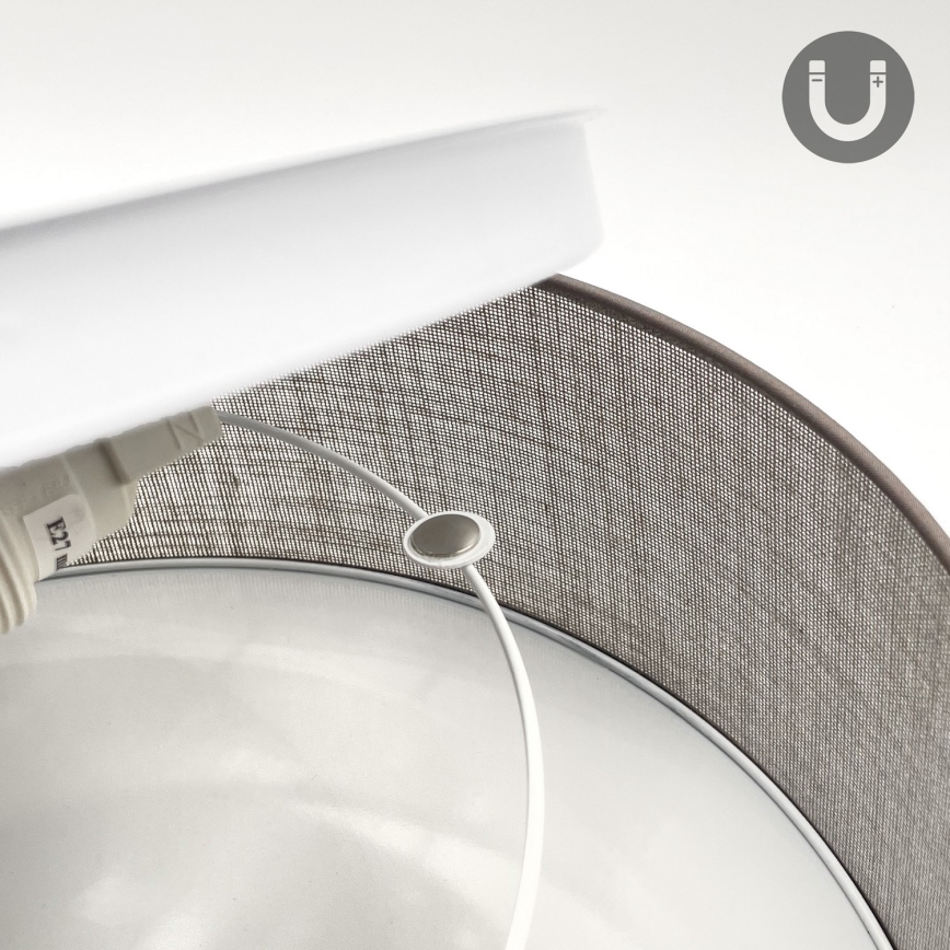 Lampa sufitowa SIRJA, 2x E27/15W/230V, średnica 45 cm, brązowa