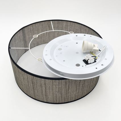 Lampa sufitowa SIRJA 2xE27/15W/230V śr. 35 cm brązowa