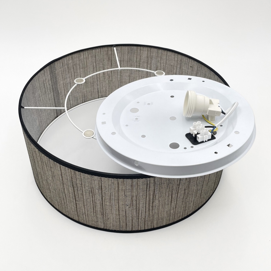 Lampa sufitowa SIRJA 2xE27/15W/230V śr. 35 cm brązowa