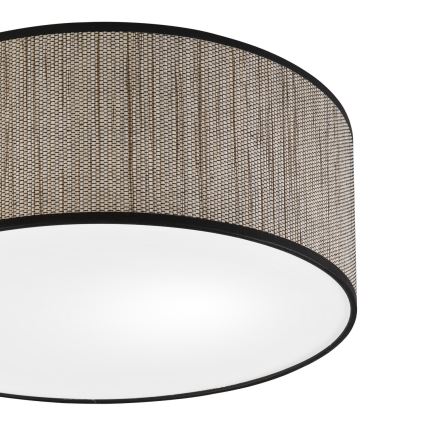 Lampa sufitowa SIRJA 2xE27/15W/230V śr. 35 cm brązowa