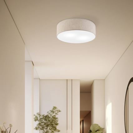 Lampa sufitowa SIRJA 2xE27/15W/230V śr. 45 cm beżowa