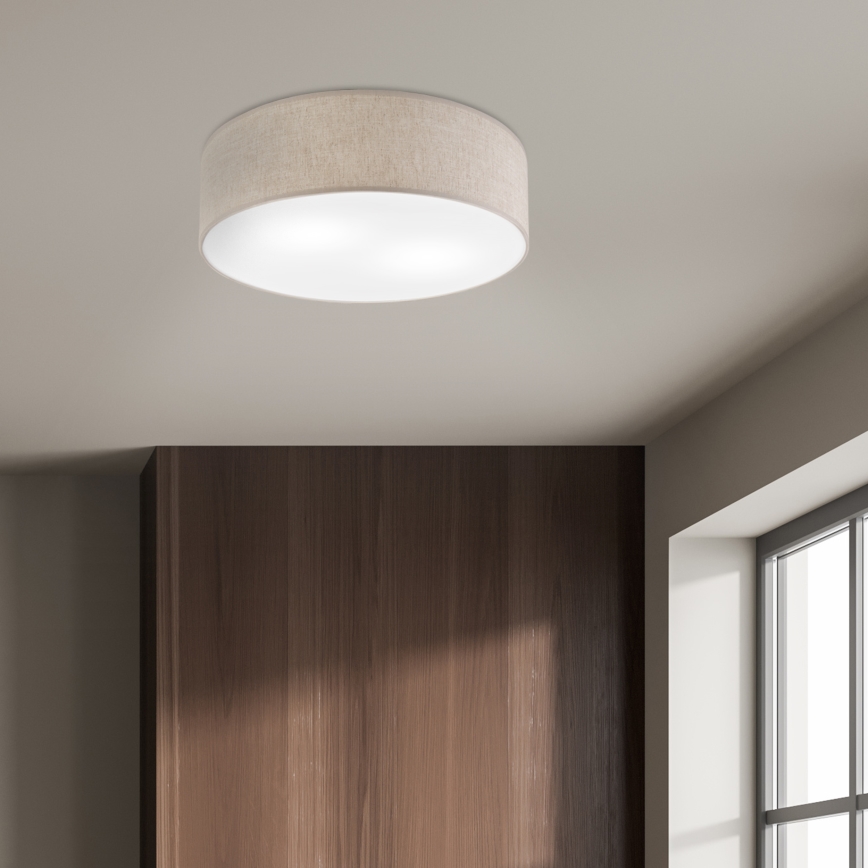 Lampa sufitowa SIRJA 2xE27/15W/230V śr. 45 cm beżowa