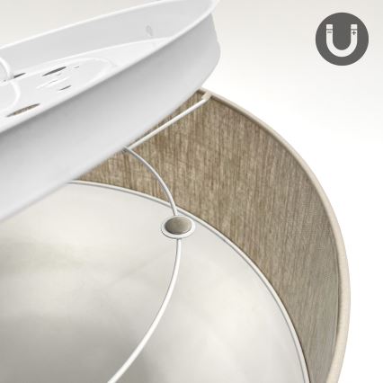 Lampa sufitowa SIRJA 2xE27/15W/230V śr. 45 cm beżowa