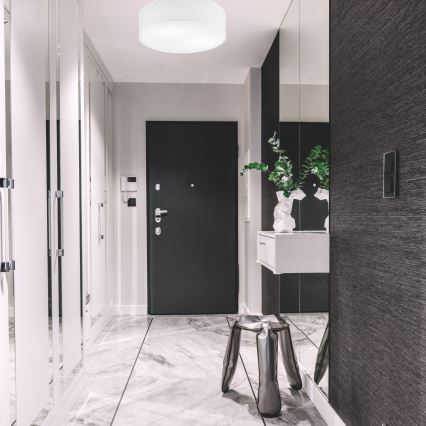 Lampa sufitowa SIRJA 2xE27/15W/230V śr. 45 cm biała