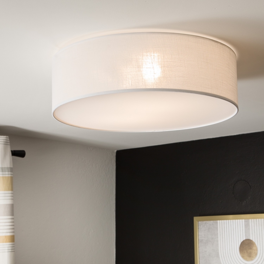 Lampa sufitowa SIRJA 2xE27/15W/230V śr. 45 cm biała