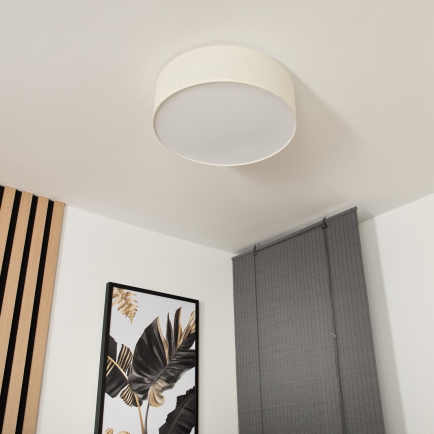 Lampa sufitowa SIRJA 2xE27/15W/230V śr. 45 cm kremowa