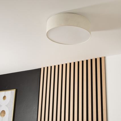 Lampa sufitowa SIRJA 2xE27/15W/230V śr. 45 cm kremowa