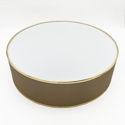 Lampa sufitowa SIRJA 2xE27/15W/230V średnica 45 cm brązowo-złota