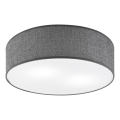 Lampa sufitowa SIRJA 2xE27/15W/230V, średnica 45 cm, szara