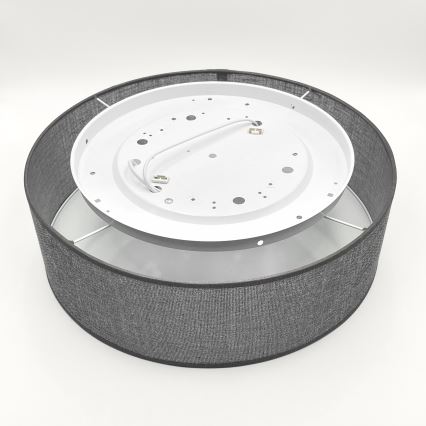 Lampa sufitowa SIRJA 2xE27/15W/230V, średnica 45 cm, szara