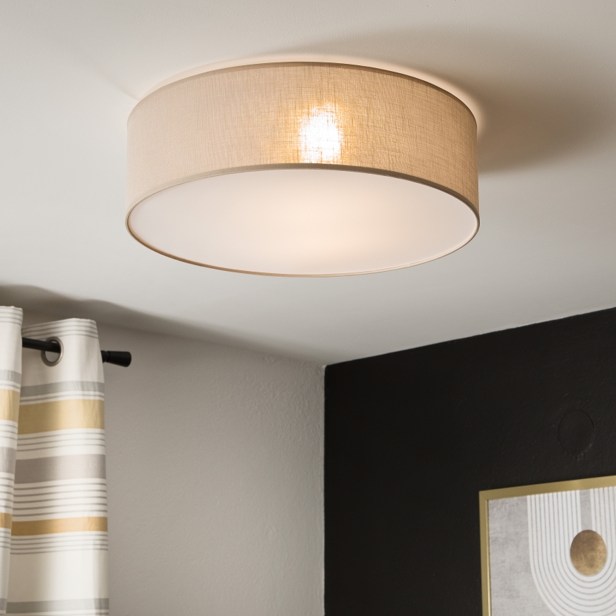 Lampa sufitowa SIRJA 2xE27/15W/230V Ø 45 cm beżowa