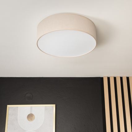 Lampa sufitowa SIRJA 2xE27/60W/230V śr. 45 cm beżowa