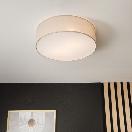 Lampa sufitowa SIRJA 2xE27/60W/230V śr. 45 cm beżowa