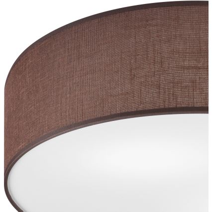 Lampa sufitowa SIRJA 2xE27/60W/230V śr. 45 cm brązowa