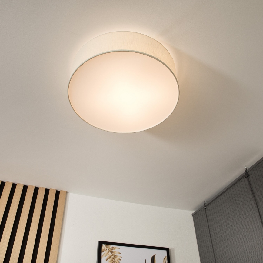 Lampa sufitowa SIRJA 2xE27/60W/230V śr. 45 cm kremowa