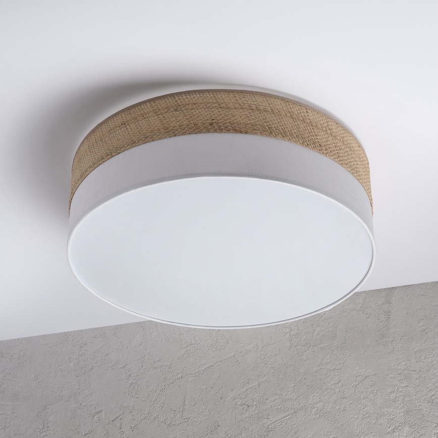 Lampa sufitowa SIRJA BOHO 2xE27/15W/230V śr. 45 cm beżowa/biała