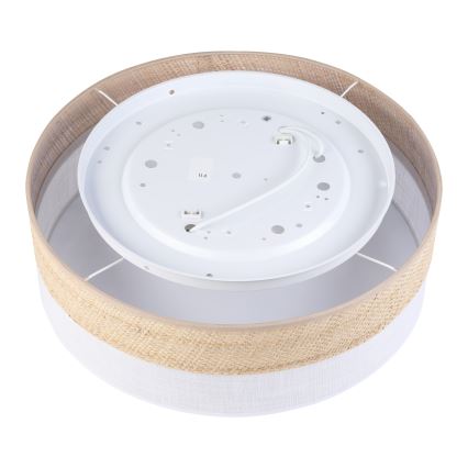 Lampa sufitowa SIRJA BOHO 2xE27/15W/230V śr. 45 cm beżowa/biała