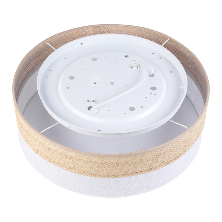 Lampa sufitowa SIRJA BOHO 2xE27/15W/230V śr. 45 cm beżowa/biała